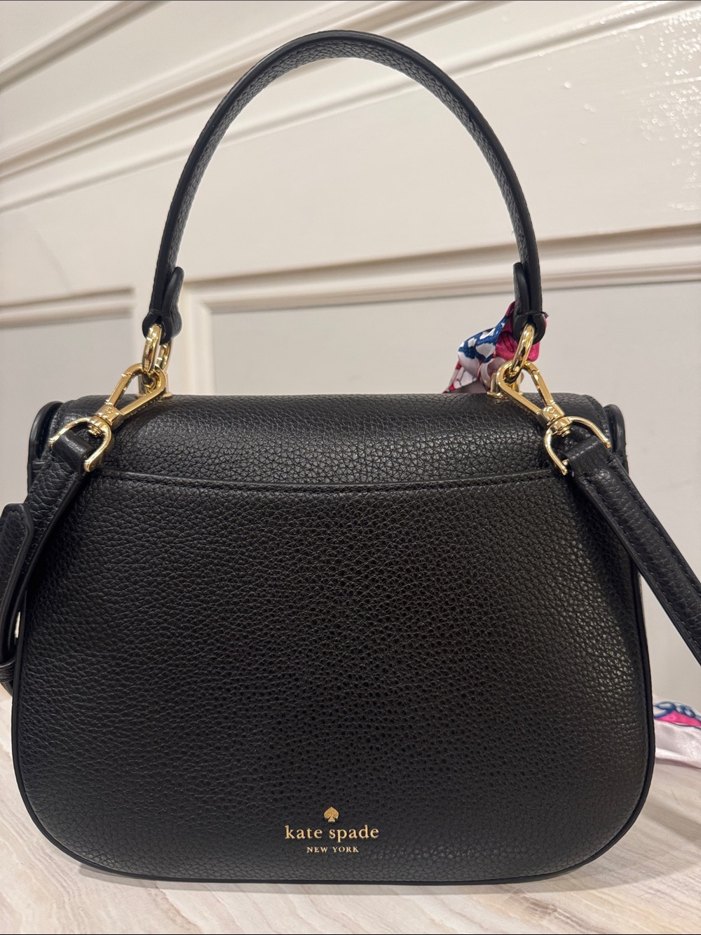 Kate Spade Bag Kyla Top Handle Pebbled Leather Crossbody EUC - Picture 8 of 17